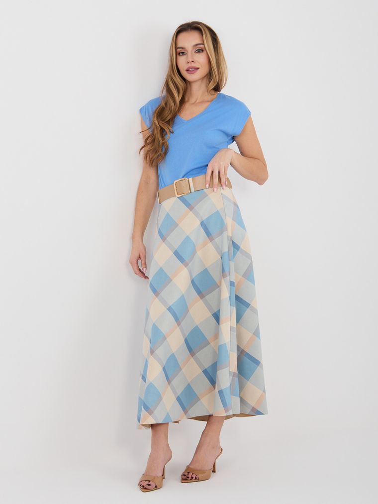 T-shirt damski, niebieski, Sublevel