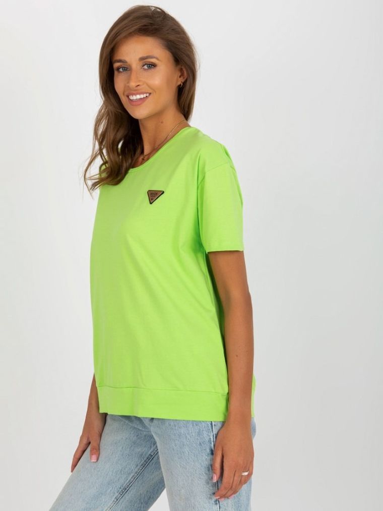 Tシャツ・カットソー DONDUP Woman T-Shirt Green S746JF0271DFZ4 633 T-shirt damski, oversize, zielony, Relevance - smyk.com