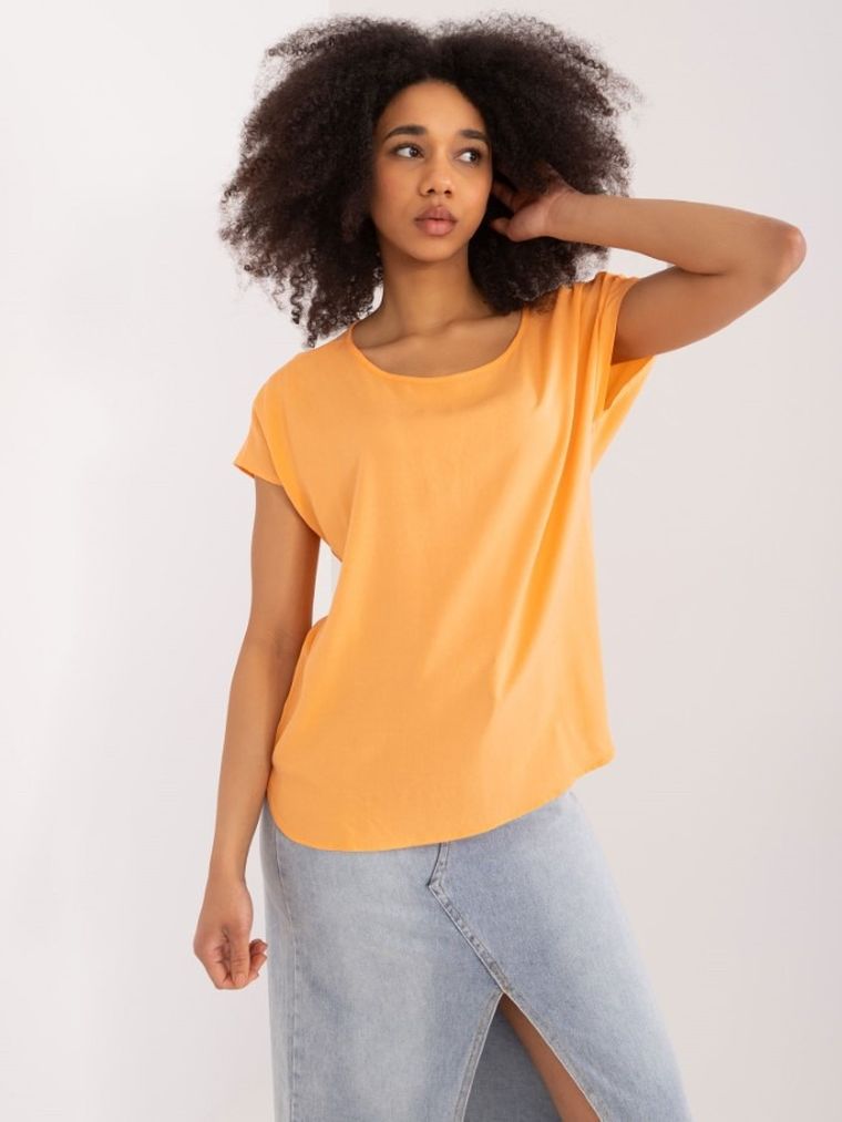 T-shirt damski, pomarańczowy, Sublevel