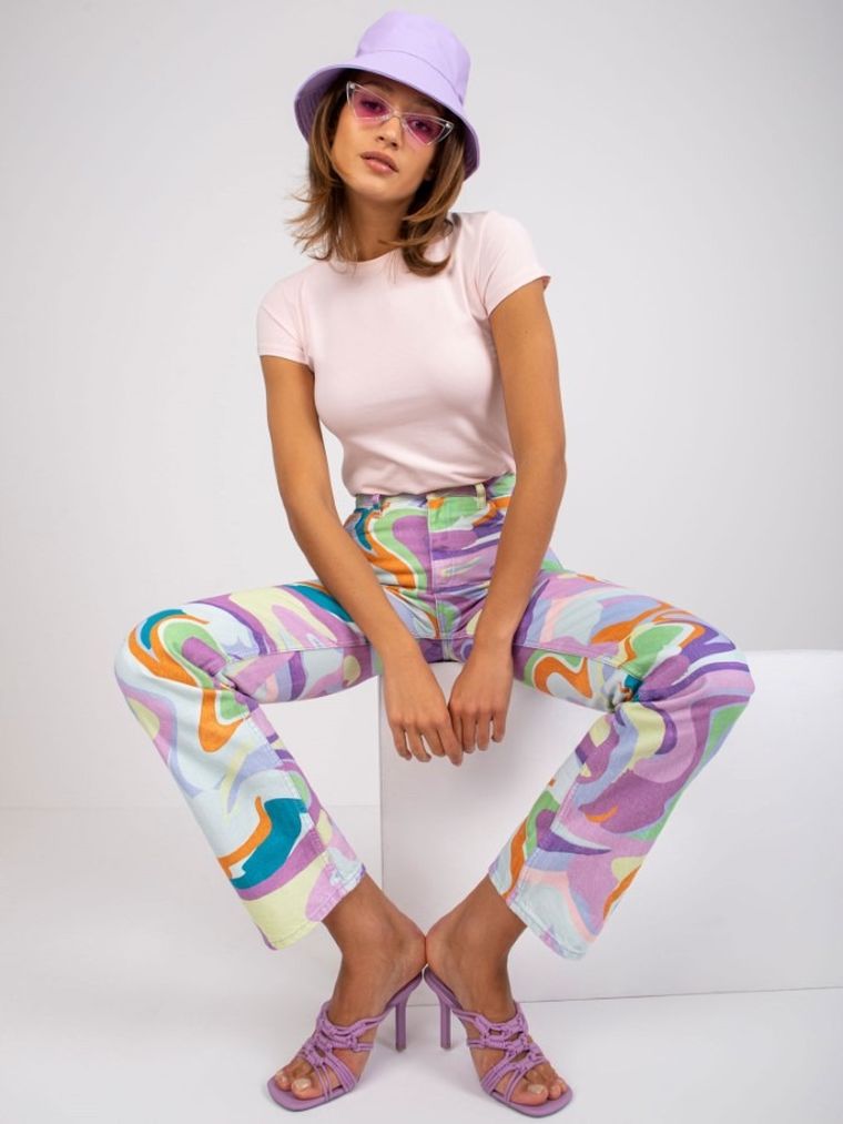 T-shirt damski, różowy, Basic Feel Good