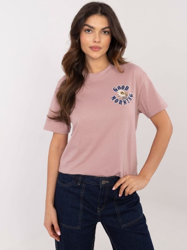 T-shirt damski, różowy, Sublevel