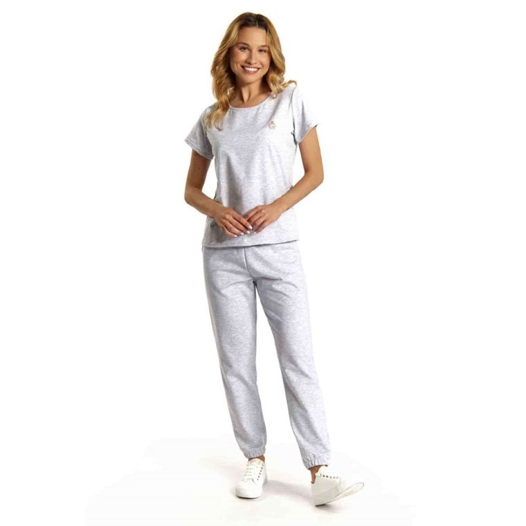 T-shirt damski, szary, Golden Queen