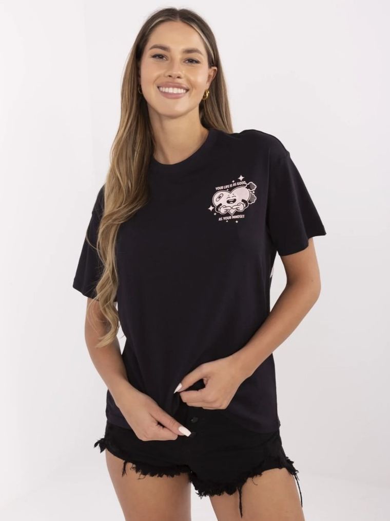 T-shirt damski, szary, Sublevel