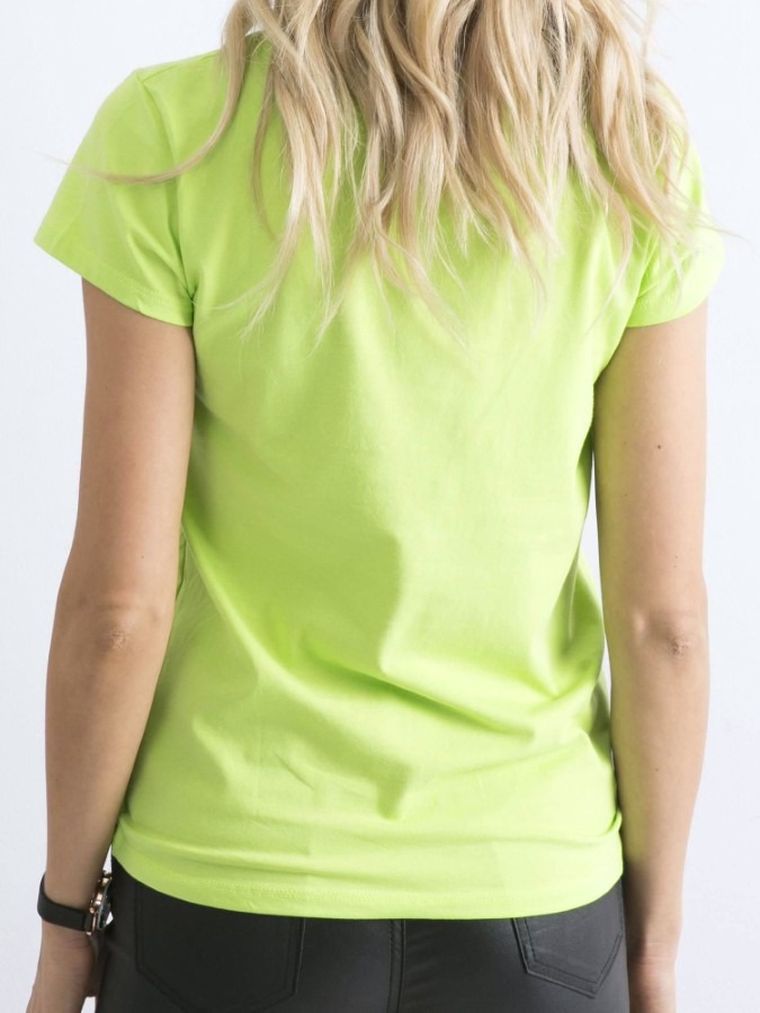 T-shirt damski, zielony, Basic Feel Good