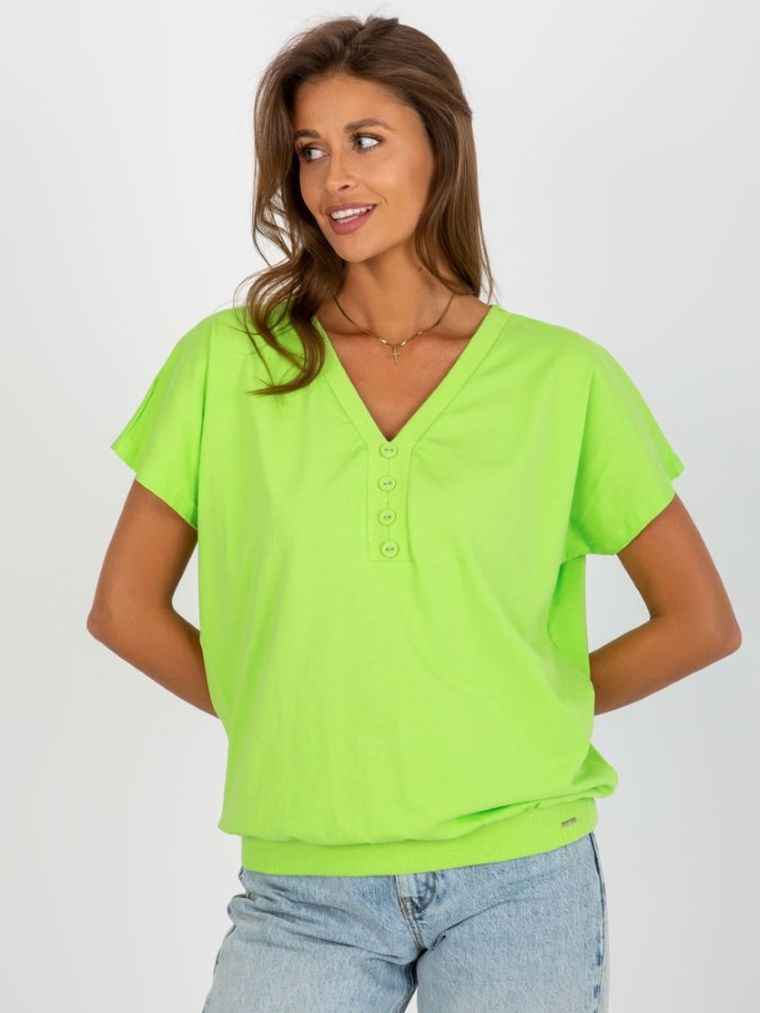 T-shirt damski, zielony, Relevance