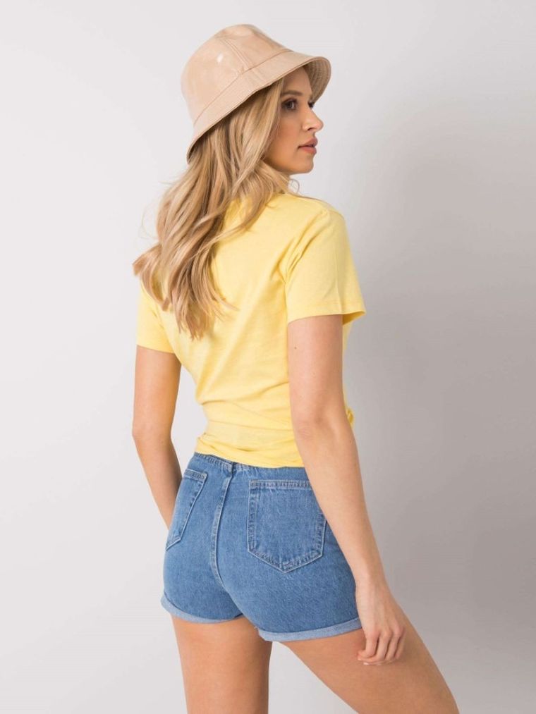 T-shirt damski, żółty, Pepper & Mint