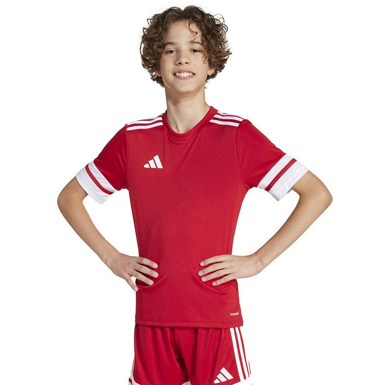 T-shirt dziecięcy, czerwony, Adidas Squadra