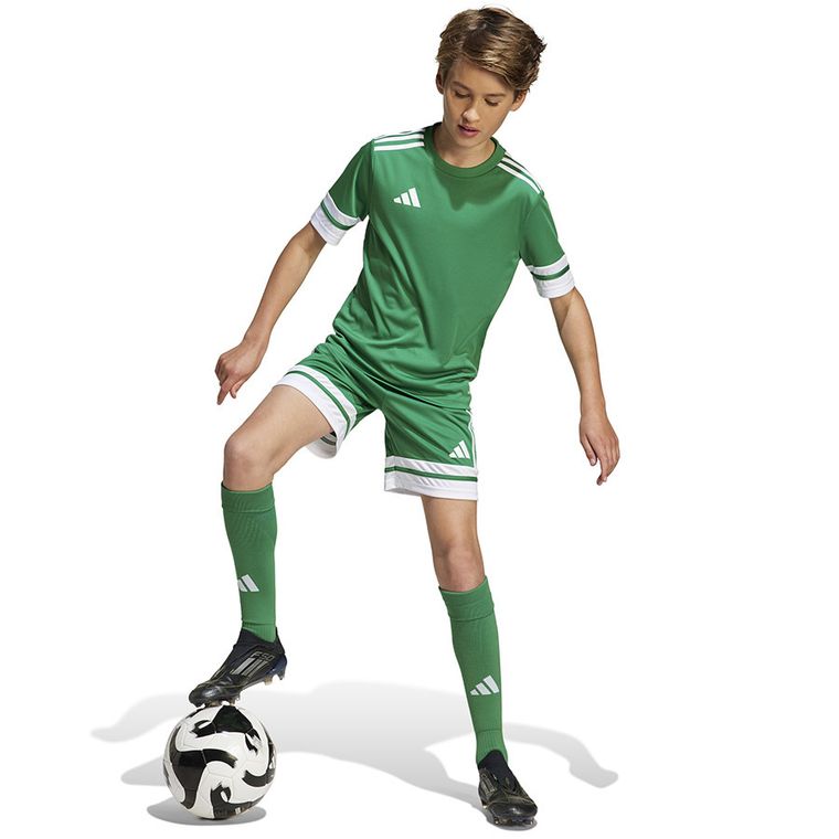 T-shirt dziecięcy, zielony, Adidas Squadra