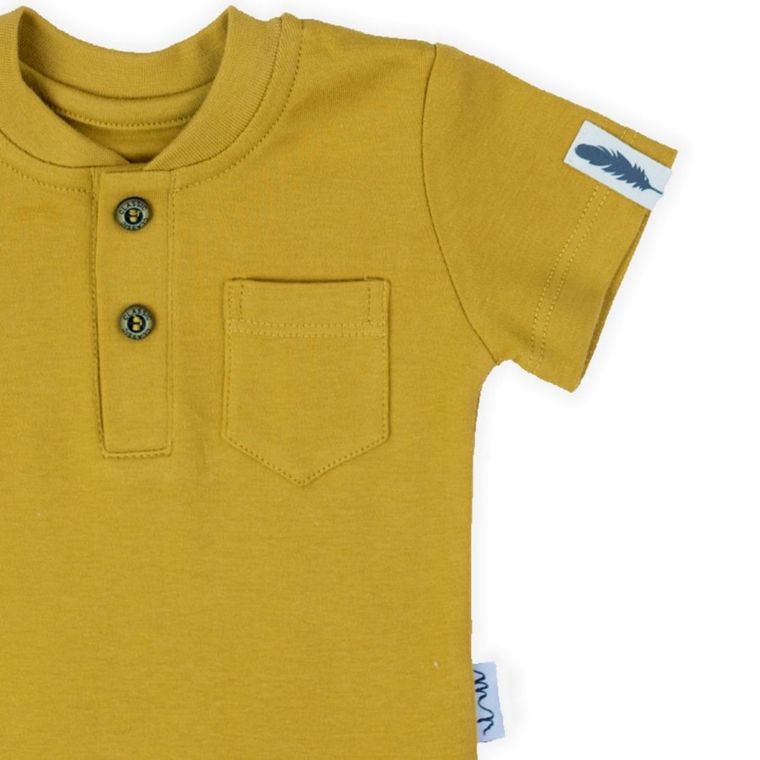 T-shirt dziecięcy, żółty, Nicol