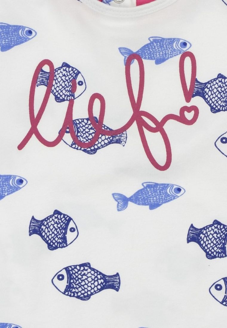 T-shirt dziewczęcy, biały, Lief