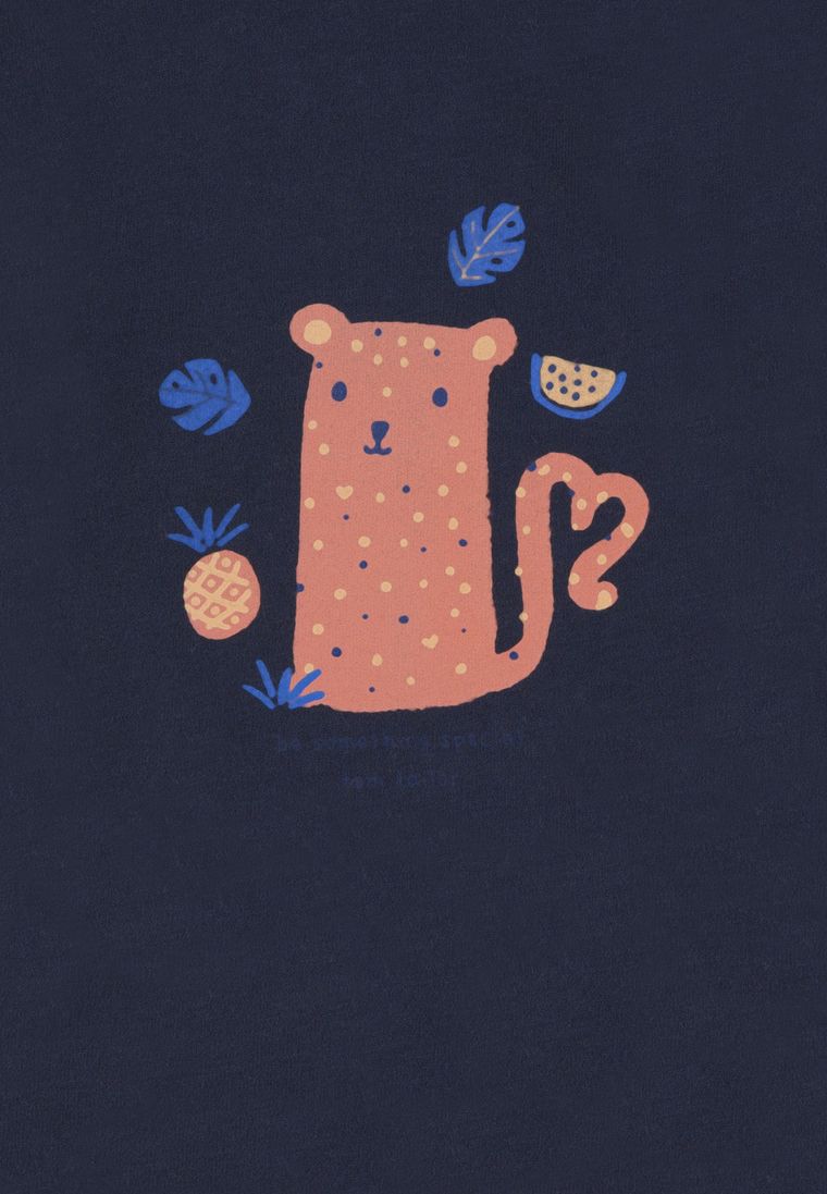 T-shirt dziewczęcy, ciemnoniebieski, Tom Tailor