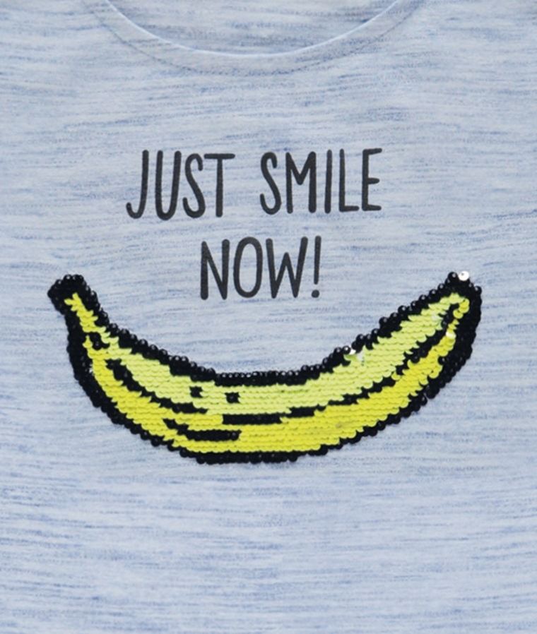 T-shirt dziewczęcy, jasnoniebieski, Tom Tailor