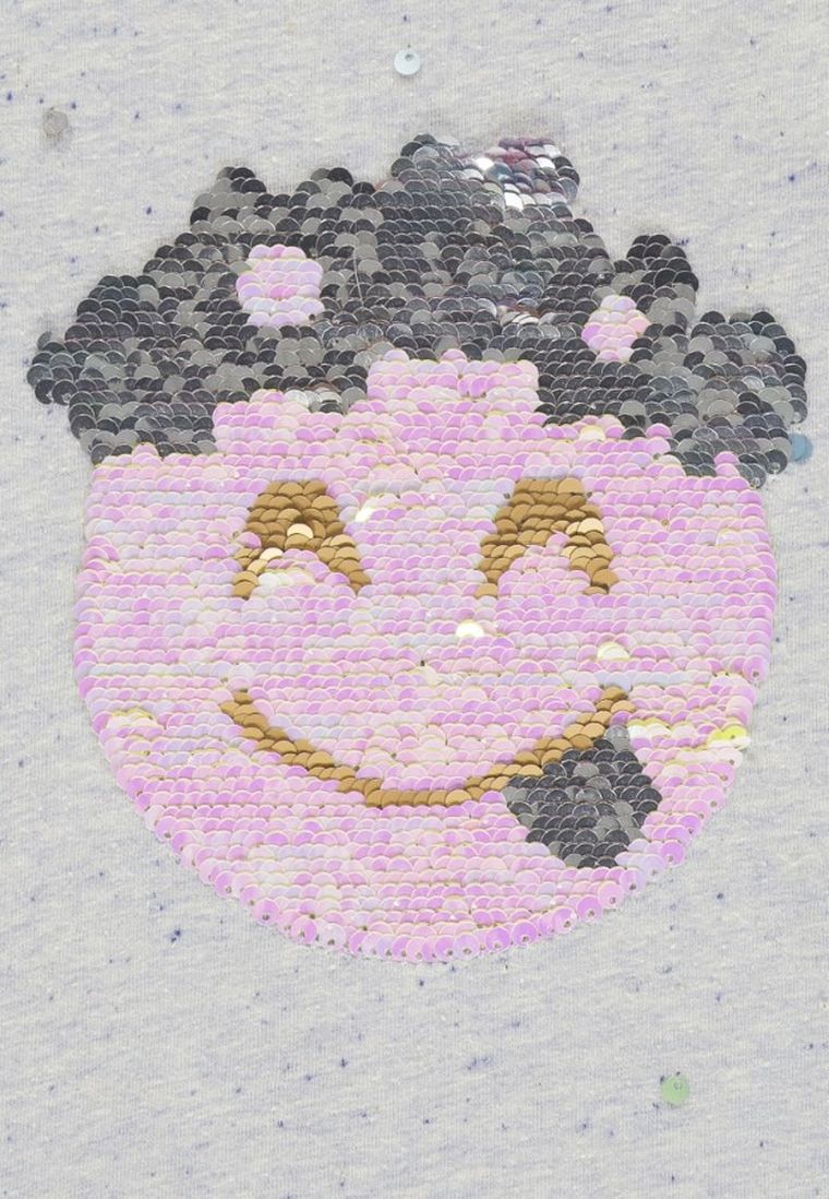 T-shirt dziewczęcy, niebieski, dwustronne cekiny, Tom Tailor