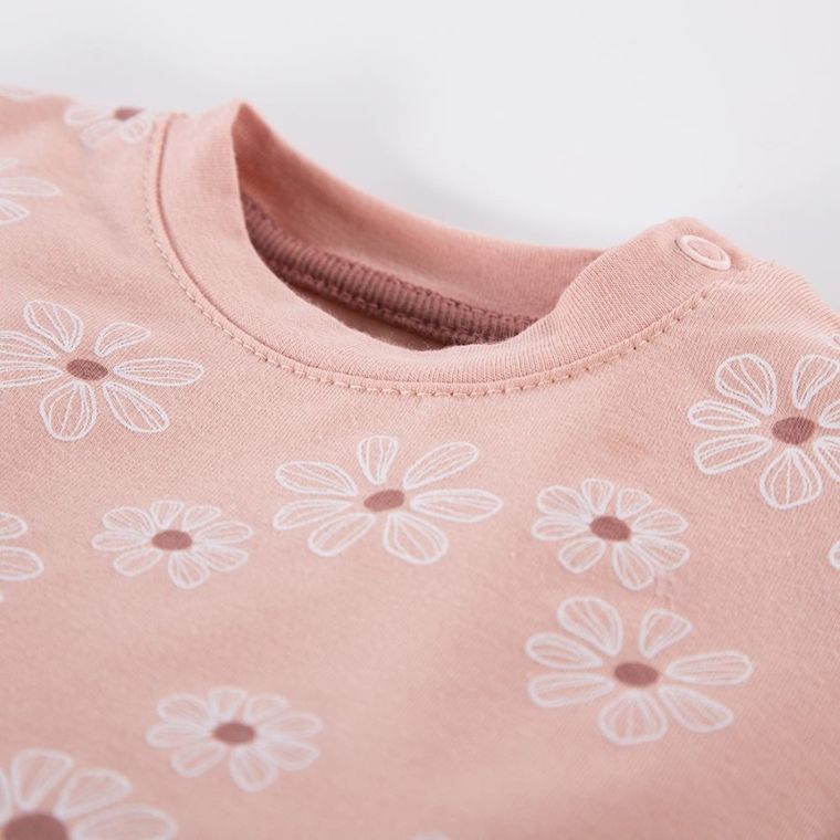 T-shirt dziewczęcy, różowy, Eevi