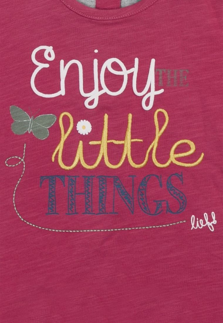 T-shirt dziewczęcy, różowy, Lief