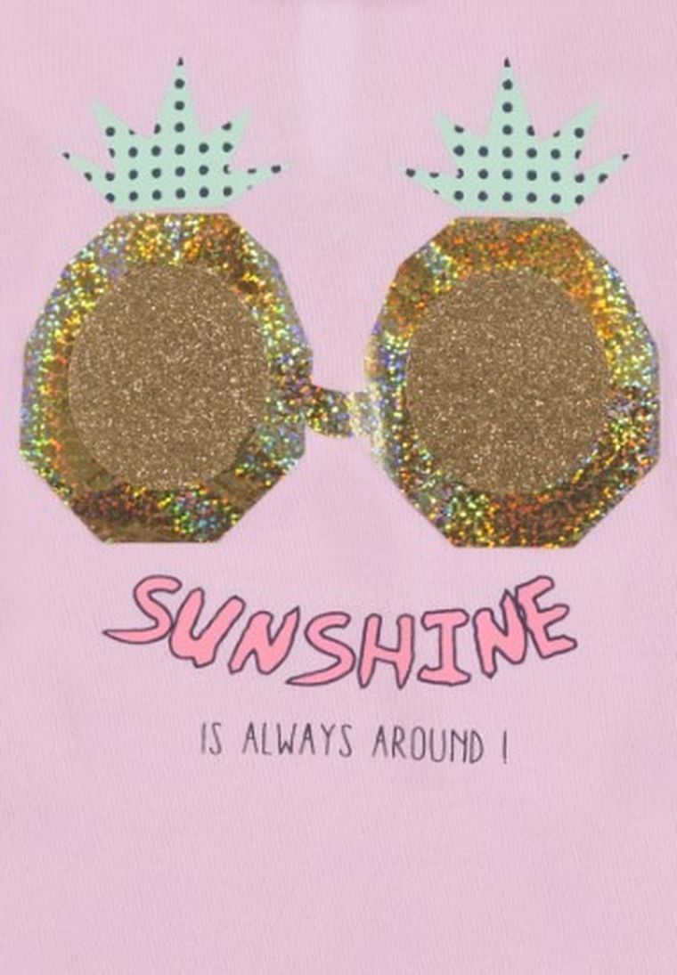 T-shirt dziewczęcy, różowy, Tom Tailor