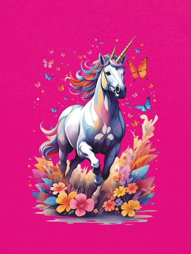 T-shirt dziewczęcy, różowy, Tup Tup