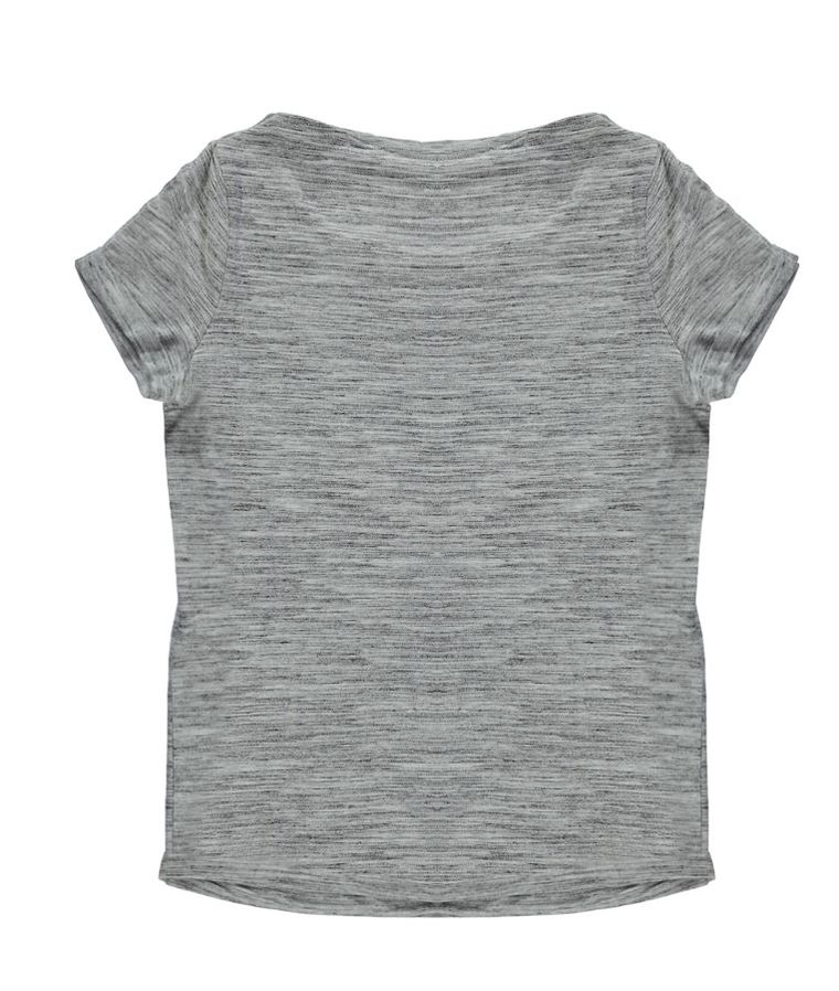 T-shirt dziewczęcy, szary, Tom Tailor