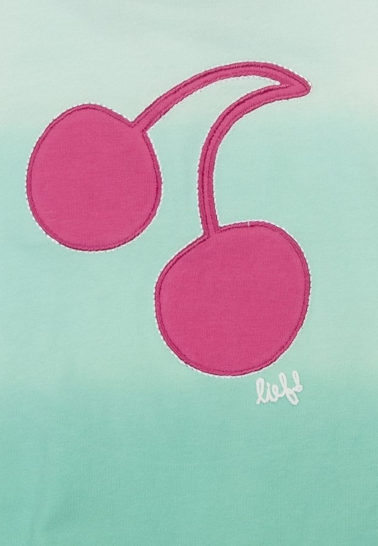 T-shirt dziewczęcy, turkusowy, Lief