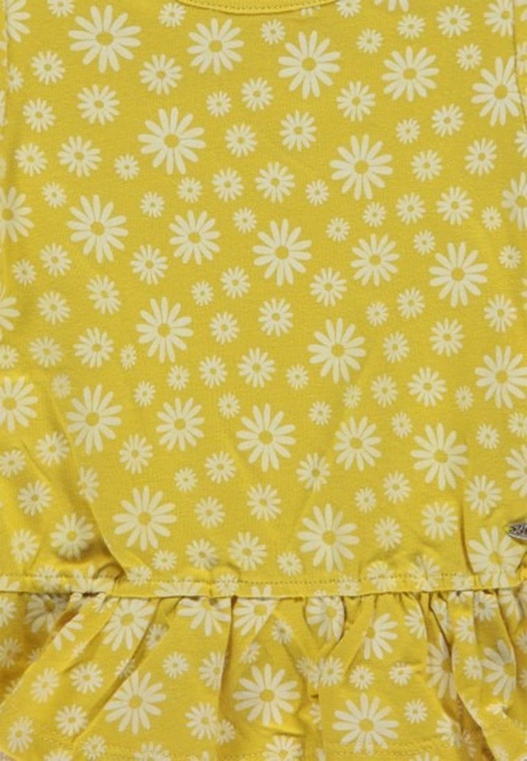 T-shirt dziewczęcy, żółty, Kanz