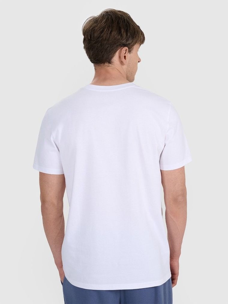 T-shirt męski, biały, 4F