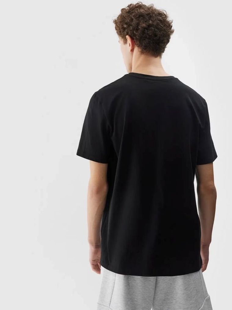 T-shirt męski, czarny, 4F