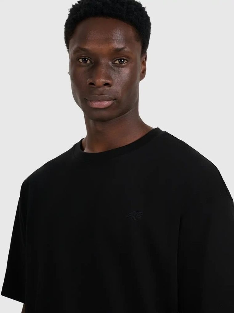 T-shirt męski, czarny, 4F