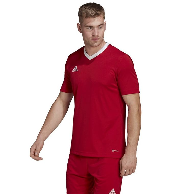 T-shirt męski, czerwony, Adidas Entrada 22 JSY