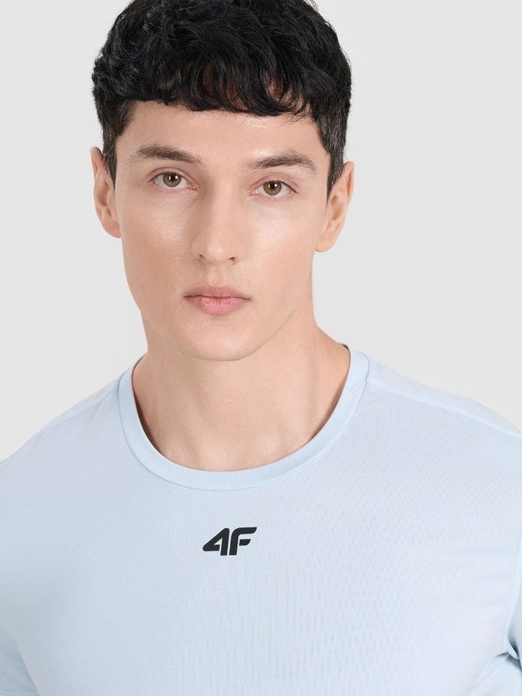 T-shirt męski, niebieski, 4F