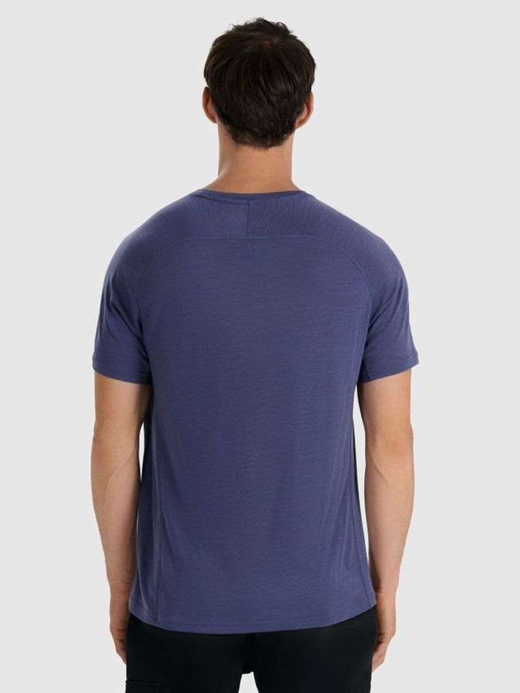 T-shirt męski, niebieski, 4F