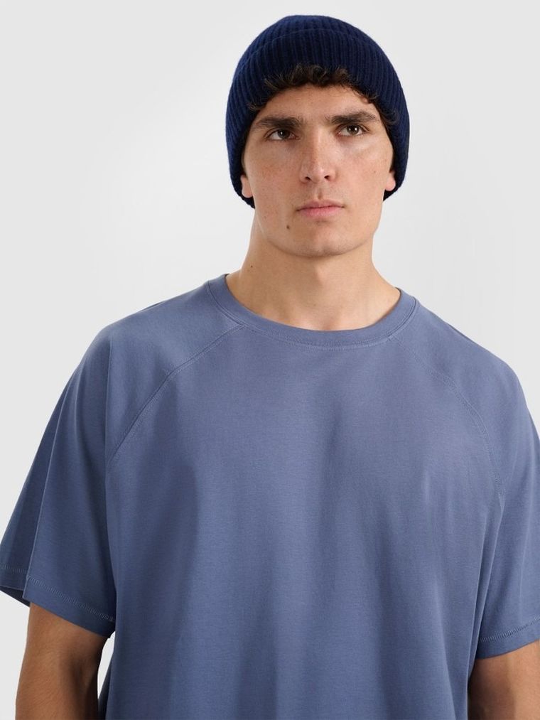 T-shirt męski, niebieski, 4F