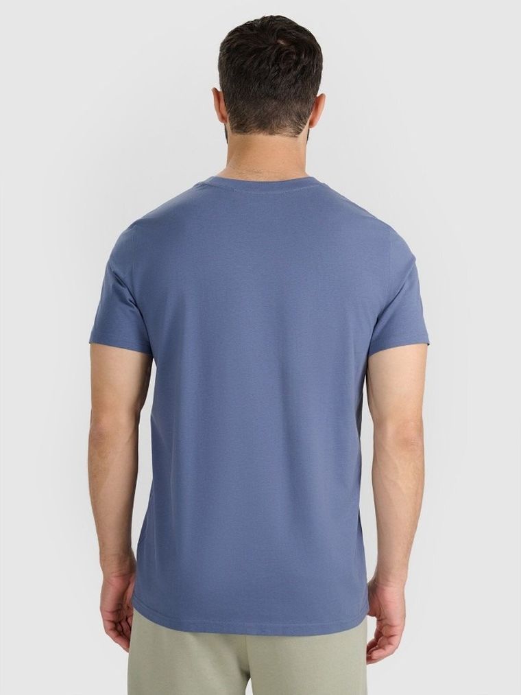 T-shirt męski, niebieski, 4F