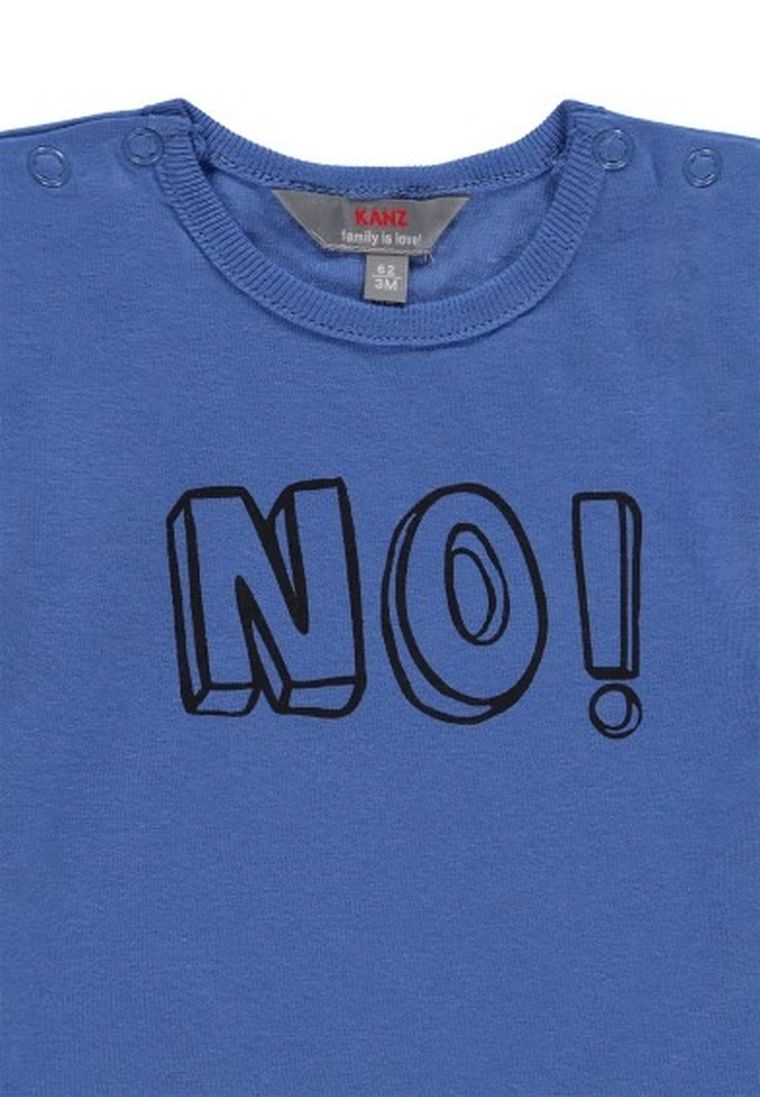 T-shirt niemowlęcy, niebieski, Kanz