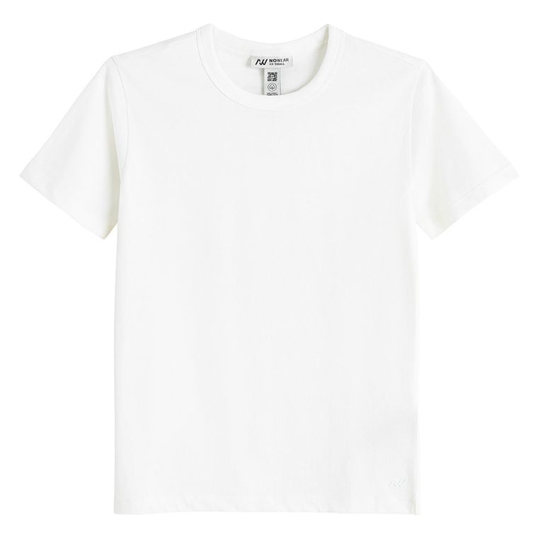 T-shirt z bawełny czesanej 2-pack NOWEAR