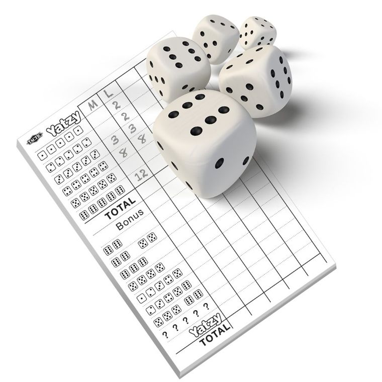 Tactic, Yatzy, kości drewniane, gra kościana