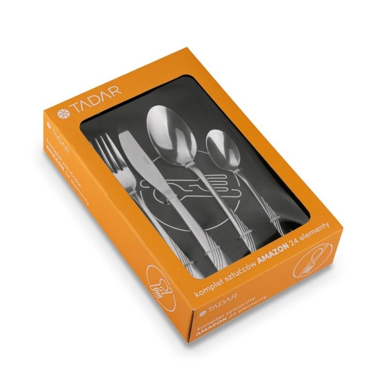 Tadar, Amazon, zestaw sztućców dla 6 osób, 24 elementy