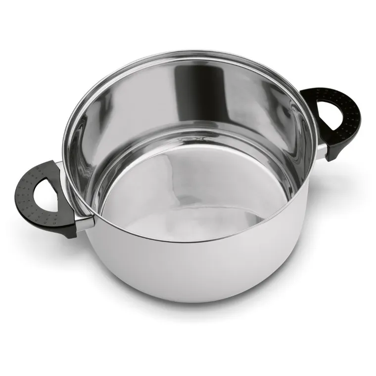 Tadar, Basic, garnek ze stali nierdzewnej z pokrywką, 24 cm, 5,7l