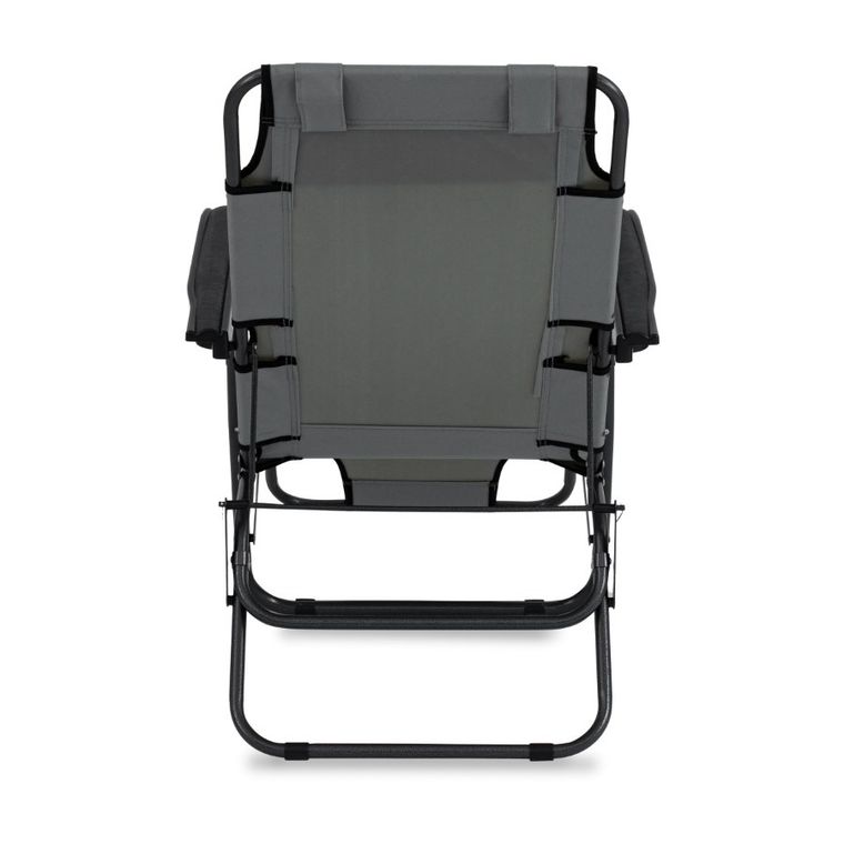 Tadar, Basic, leżak ogrodowy, jasny szary, 66-153-80 cm