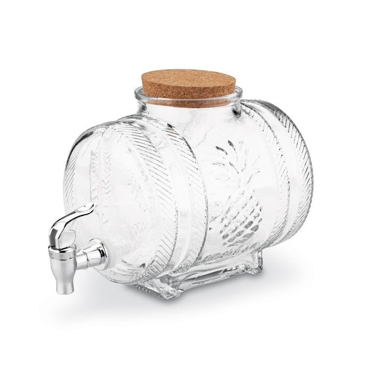 Tadar, beczka ananas na stojaku, z korkiem i kranikiem, 5l