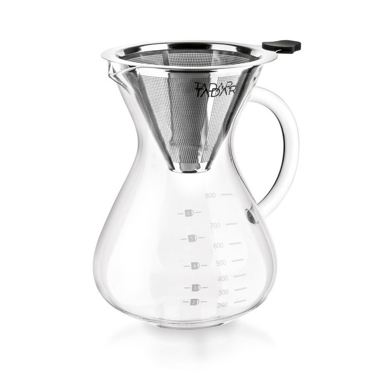 Tadar, Freddo, szklany dzbanek przelewowy, zaparzacz, 800 ml