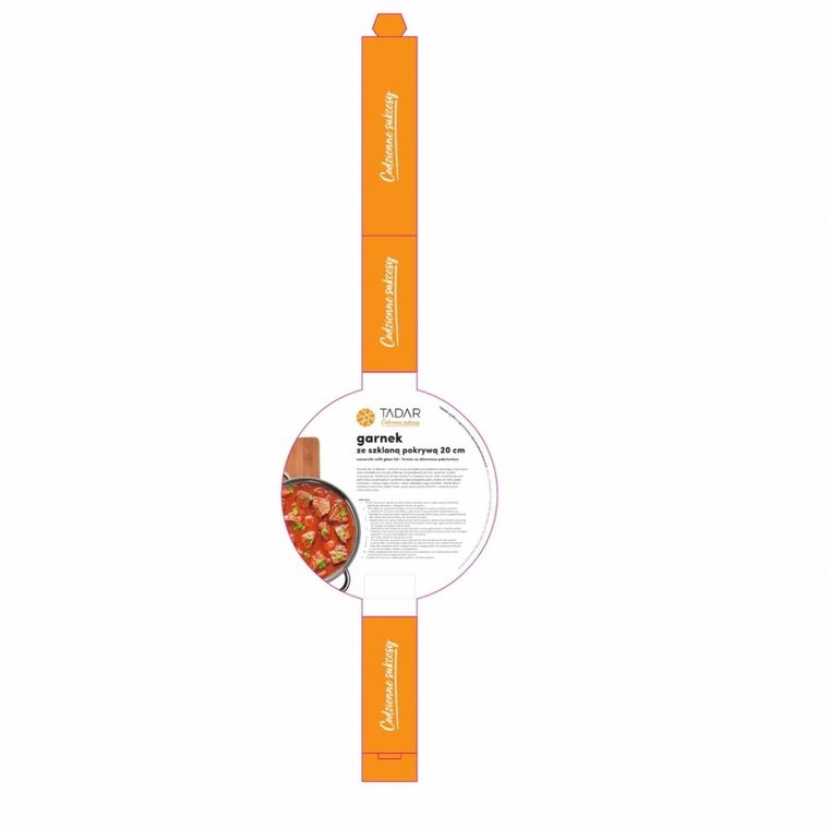 Tadar, garnek stalowy, 20 cm, 3.6l, satynowy, Cori