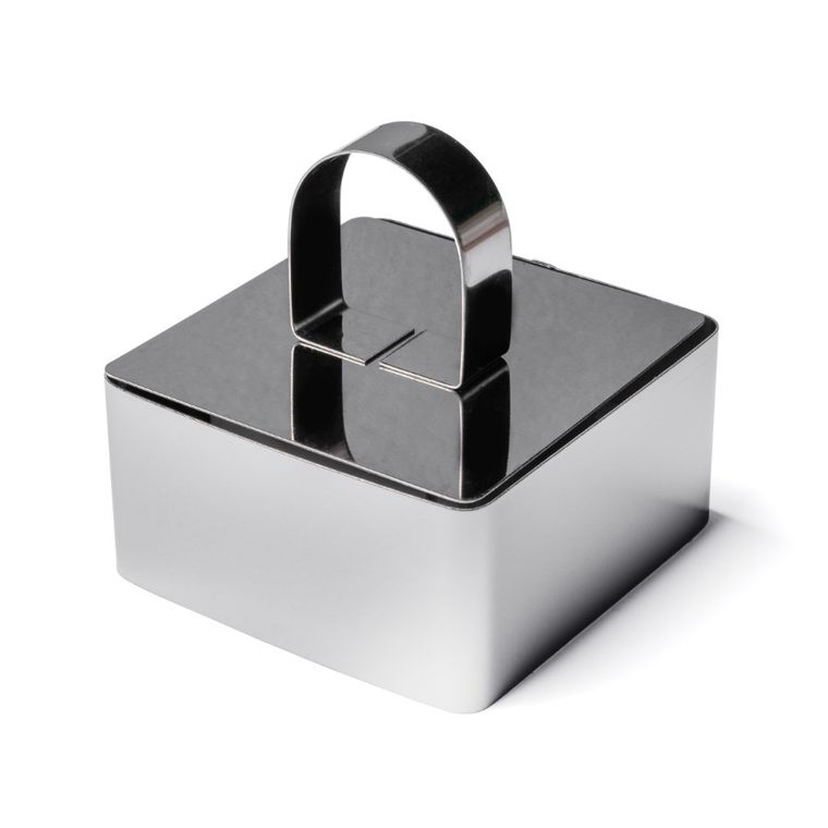 Tadar, pierścień kucharski do formowania potraw, 8.5-4 cm, kwadrat