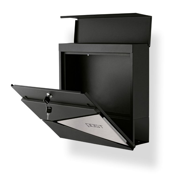 Tadar, skrzynka na listy, post antracyt+ss, 37-37-10 cm