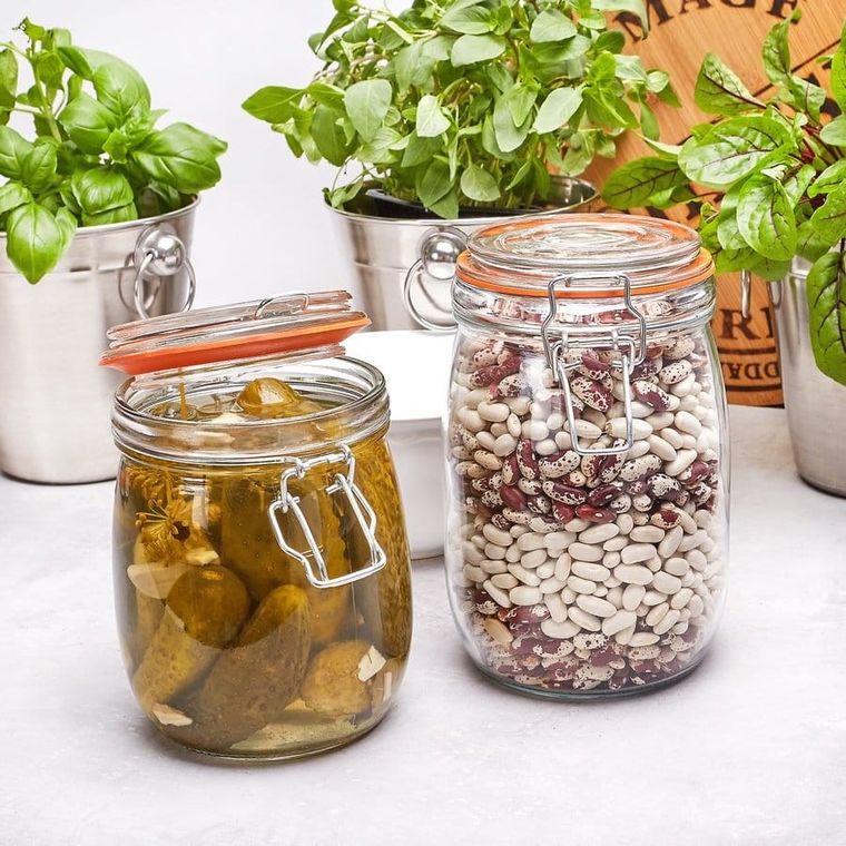 Tadar, słoik szklany z klipsem, 1.0l