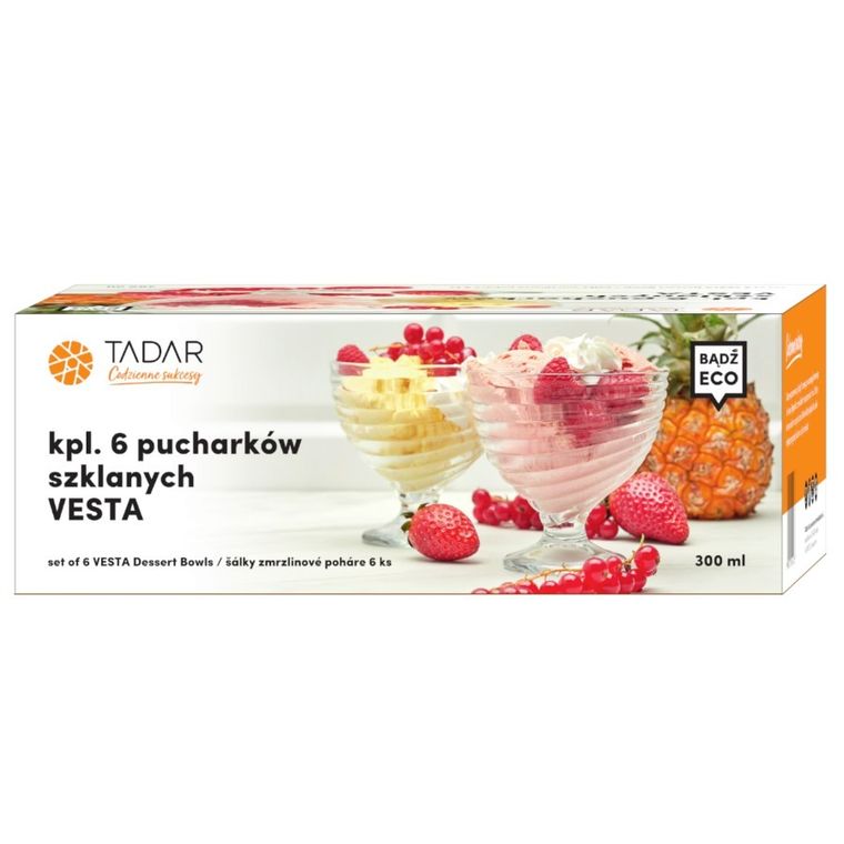 Tadar, Vesta, komplet 6 pucharków, 300 ml
