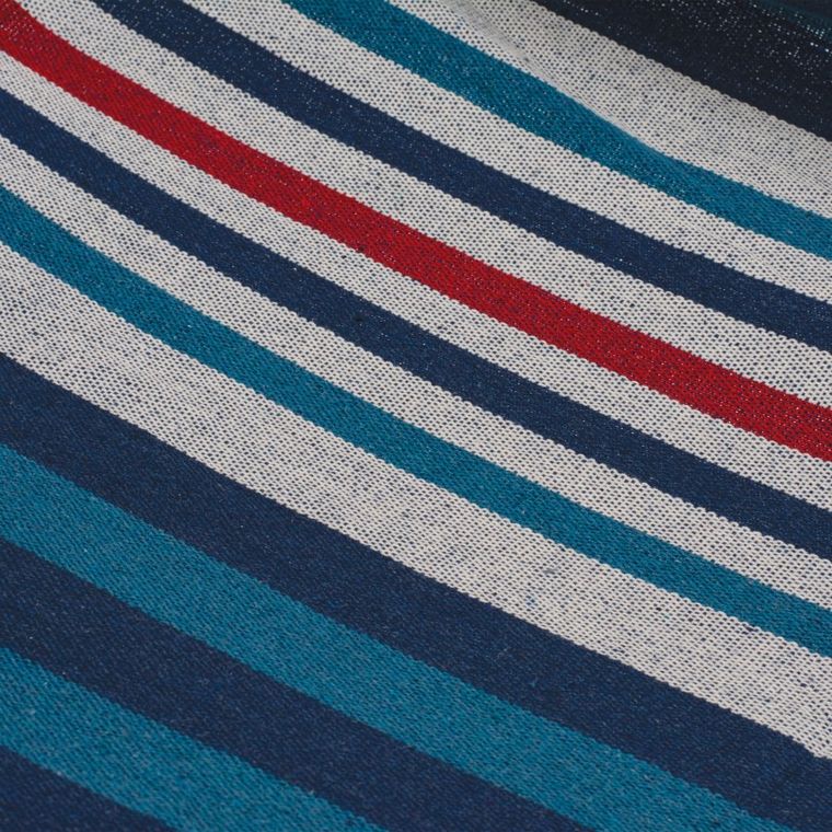 Tadar, zestaw: hamak, paski niebieskie, 200-150 cm + 2 liny 300 cm + torba