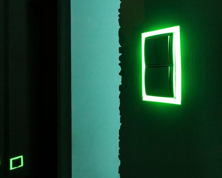 Taśma świecąca w ciemności, zielona