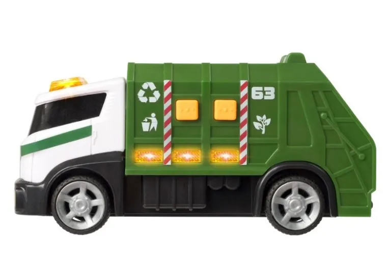 Teamsterz, Śmieciarka, pojazd, światło i dźwięk