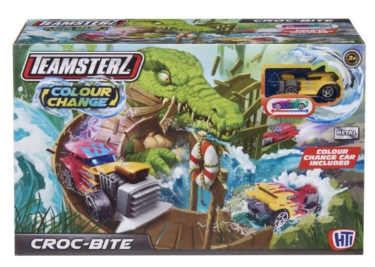 Teamsterz, Szczęki krokodyla, tor wyścigowy z pojazdem, zmiana koloru pojazdu