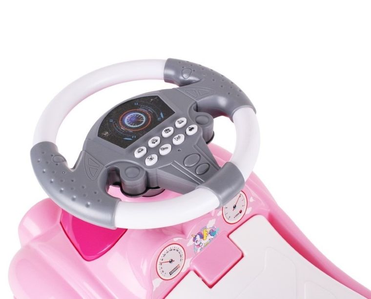 TechnoK, jeździk, samochód, różowy